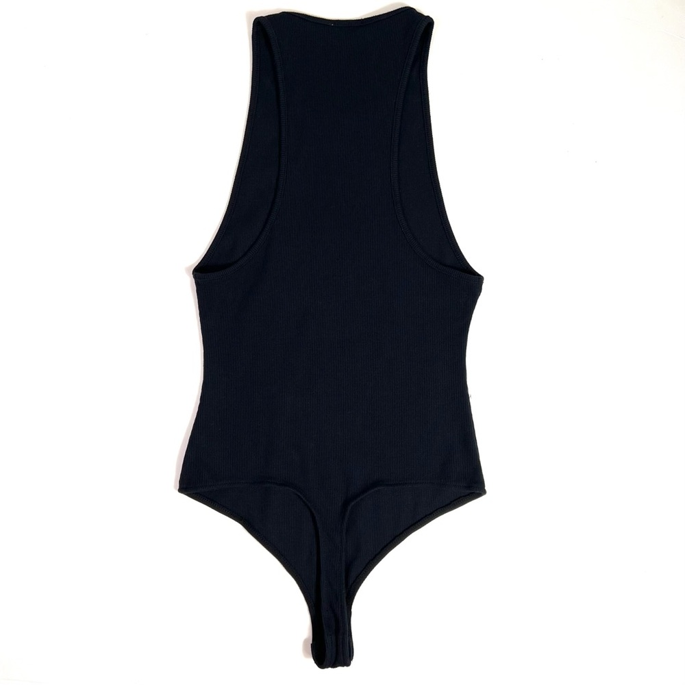 Intimately by Free People Brexley Ribbed Thong Bodysuit Black Size Small - Picture 6 of 15